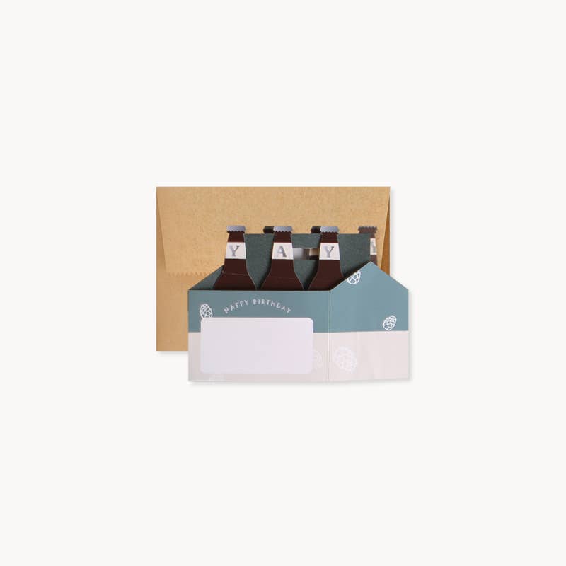 6 Pack Birthday Card