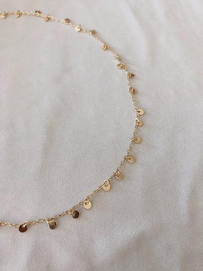 Coin Drop Chain Choker
