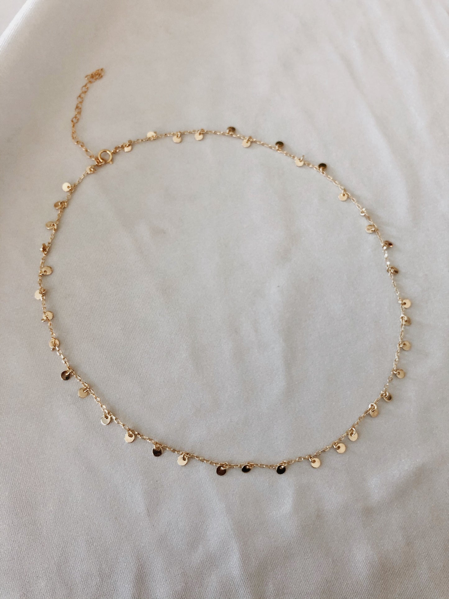 Coin Drop Chain Choker