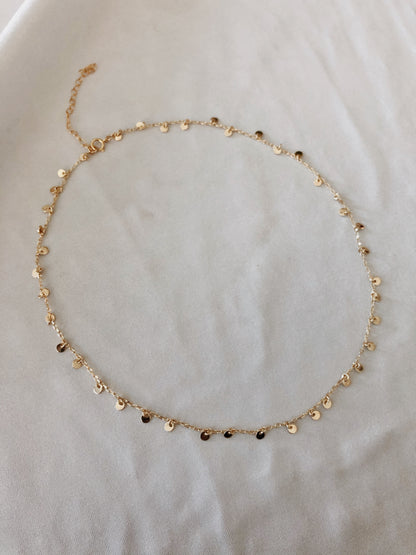 Coin Drop Chain Choker