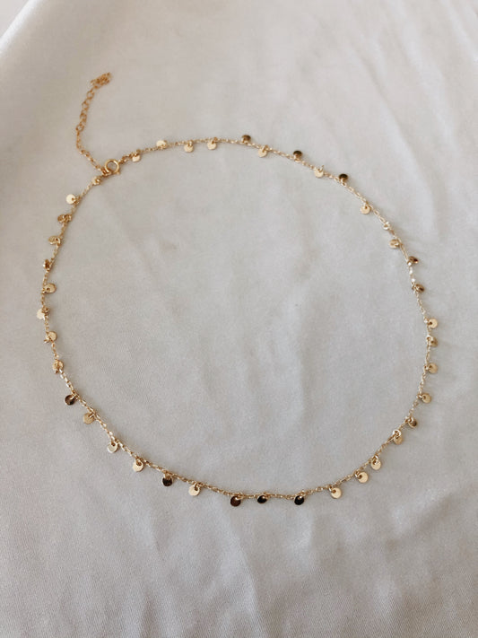 Coin Drop Chain Choker
