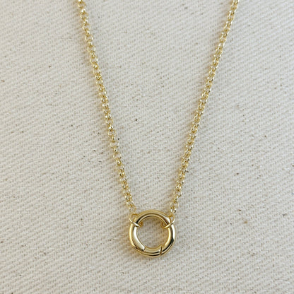 Rolo Carabiner Clasp Necklace