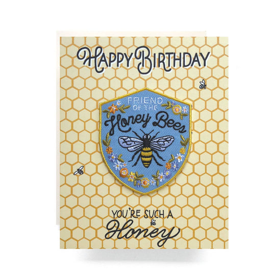 Honeybee Birthday | Patch Greeting Card