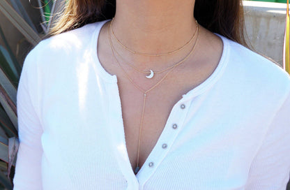 Opalite Moon Necklace