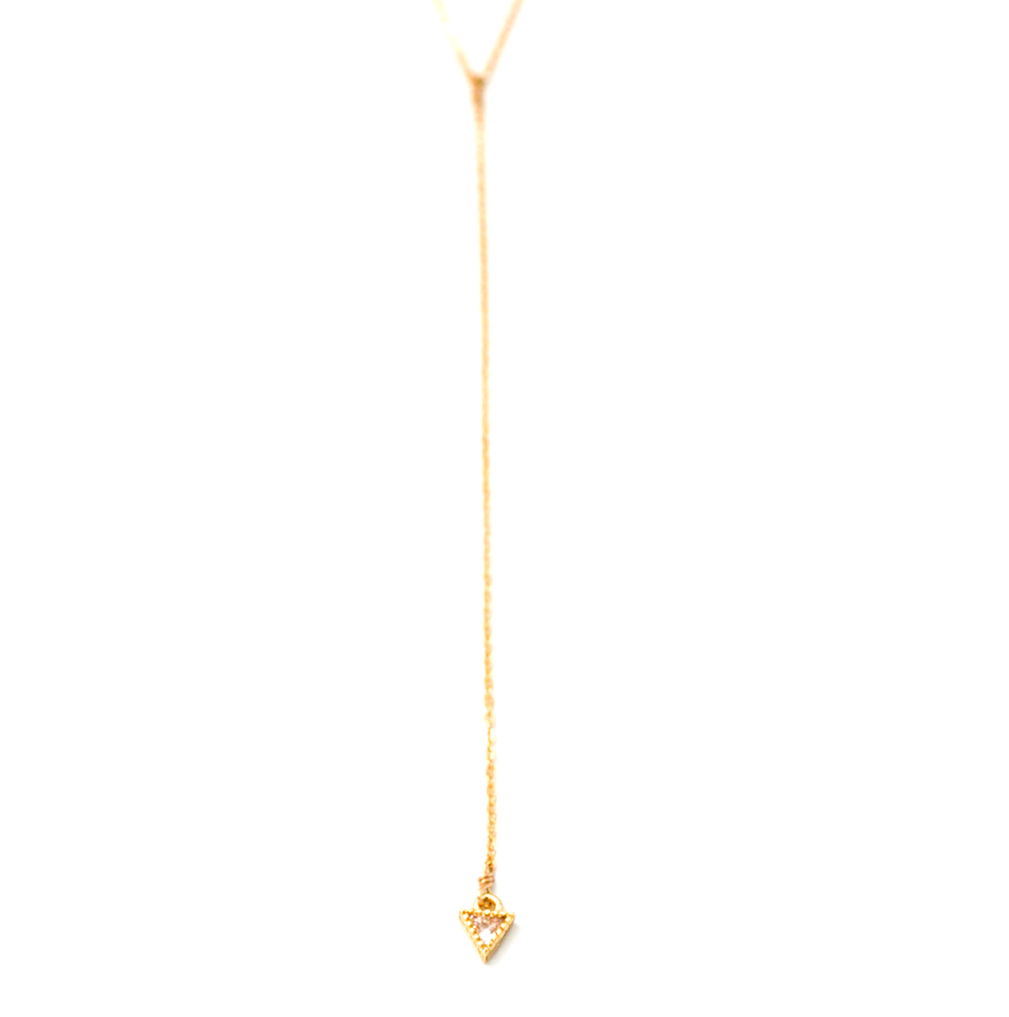 Triangle CZ Lariat
