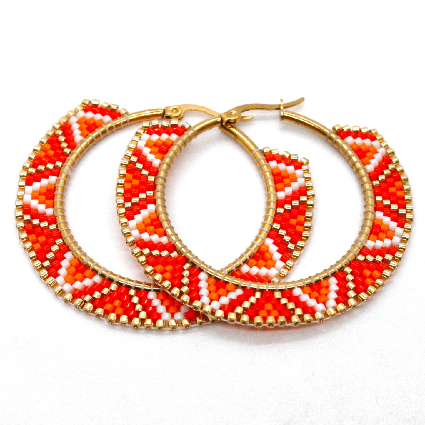 Alitzel Beaded Hoops