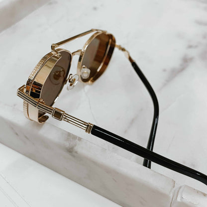 Gemma Retro Aviator Sunglasses