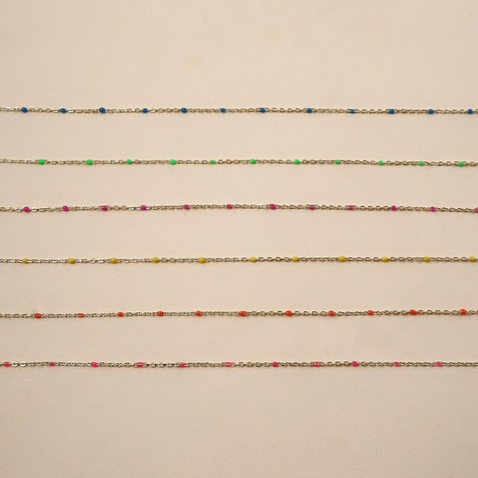 Double Strand Enamel Bracelet