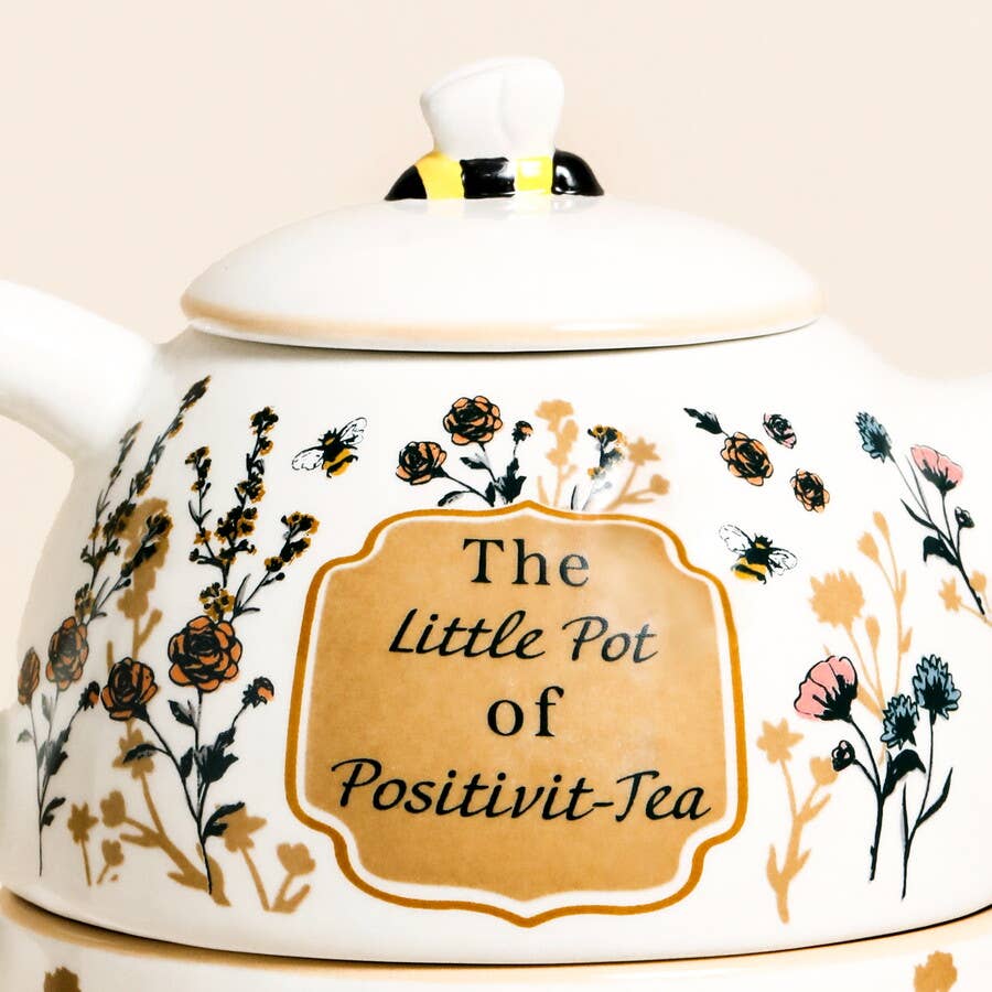 Little Pot of Postitiv-tea Mug & Teapot Set
