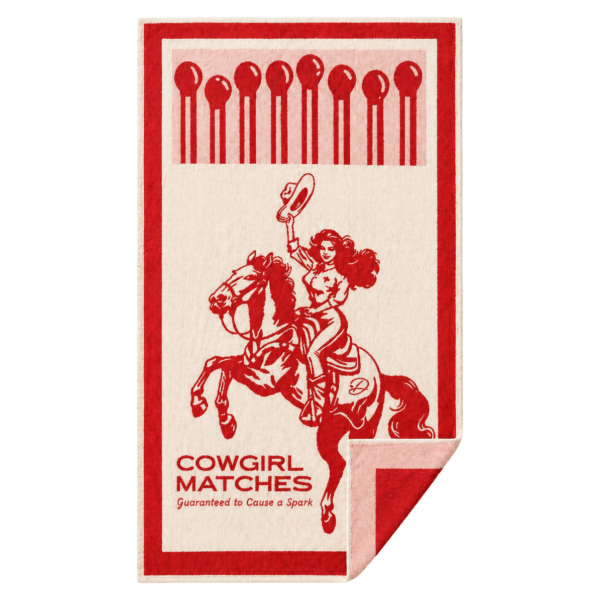 Cowgirl Matches Luxe Towel | 100% Cotton Nontoxic