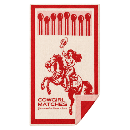 Cowgirl Matches Luxe Towel | 100% Cotton Nontoxic