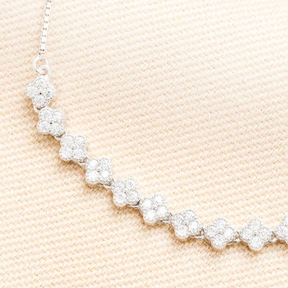 Crystal Clover Bracelet | SS