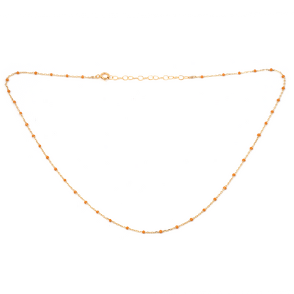 Enamel & Gold Necklace