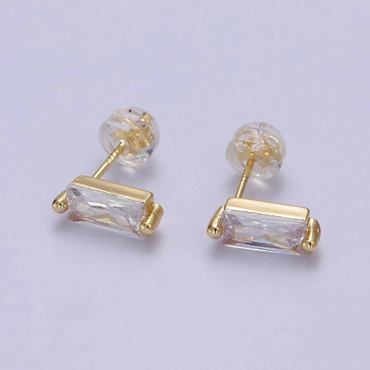 Bitty Baguette Studs
