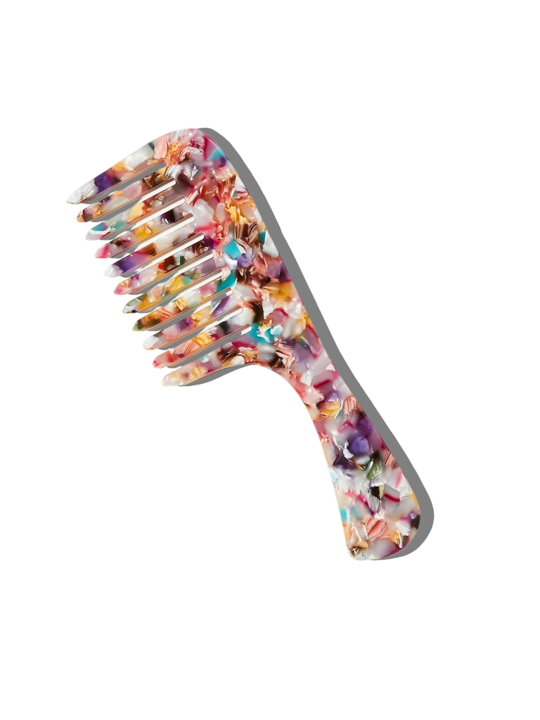 Wide Tooth Acetate Hair Comb | Eco-Friendly