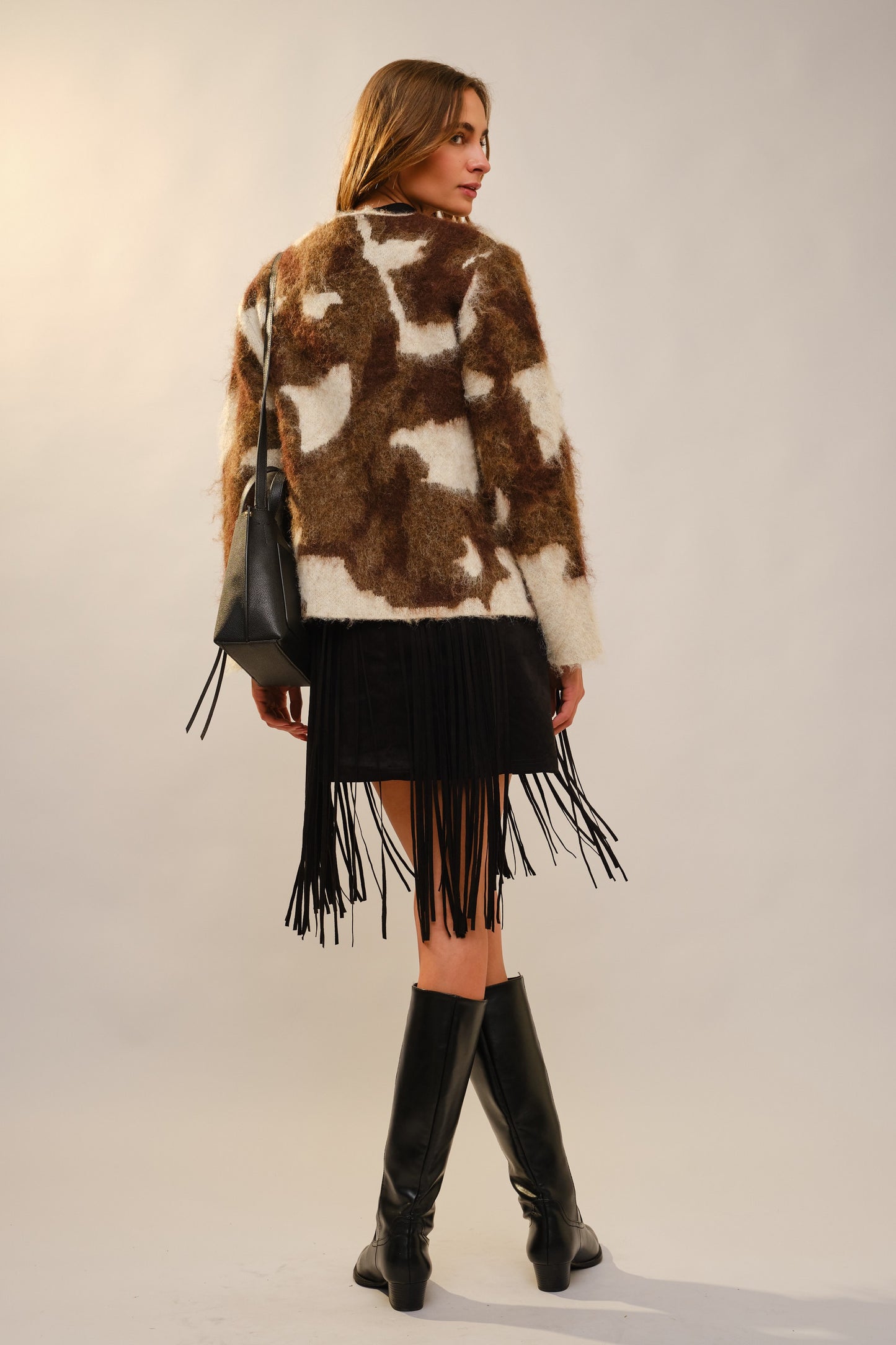 Buttercup Cow Print Jacket