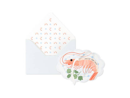 Funny Shrimp Mini Card