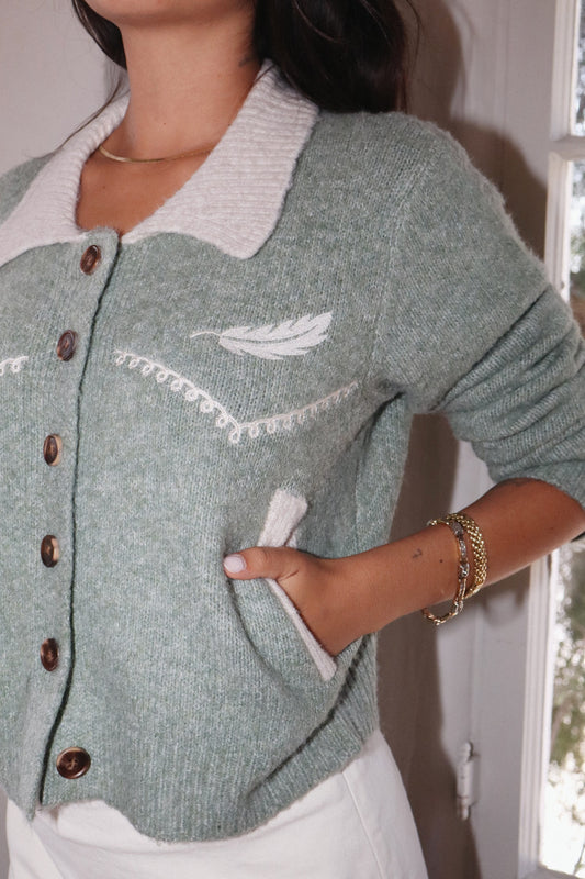 Winona Feather Cardigan