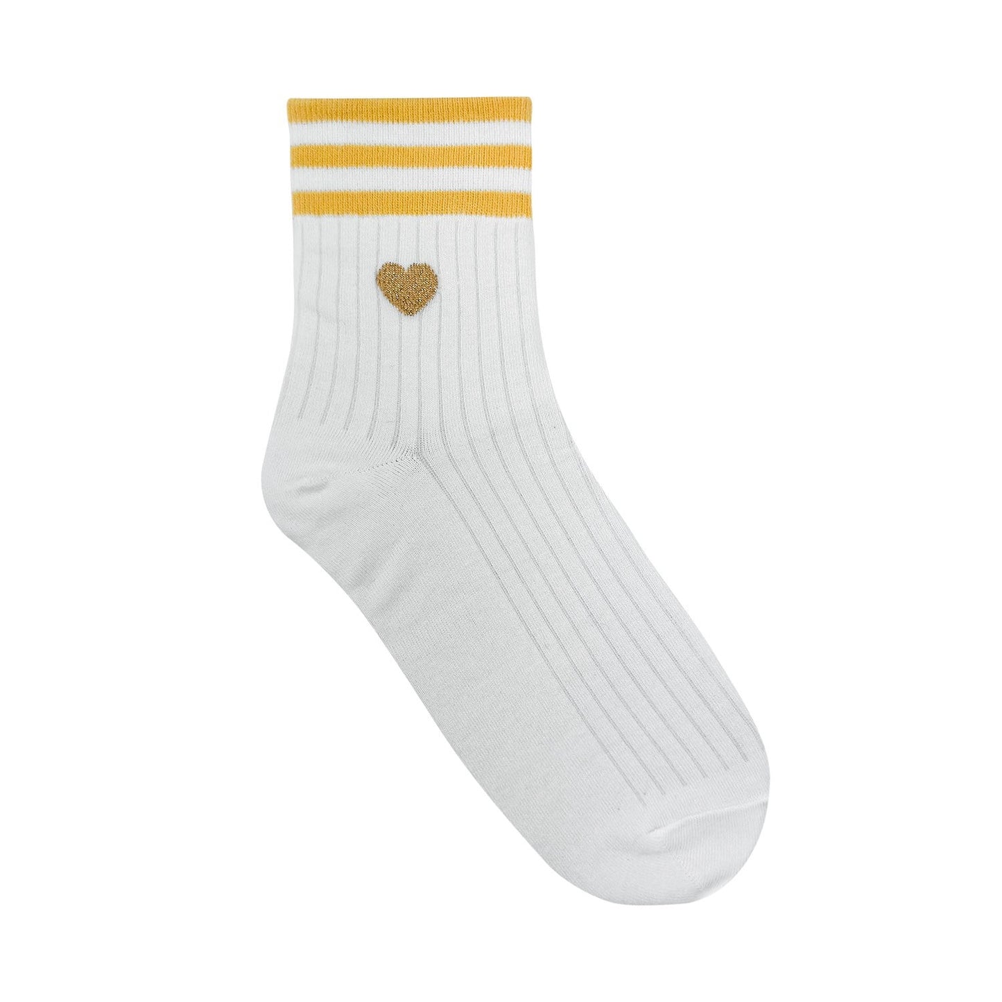 Sunshine Heart Ankle Crew Socks