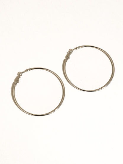 City Thin Hoops | Sterling Silver
