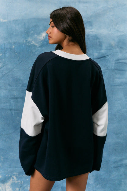 USA Oversized Sweatshirt Top