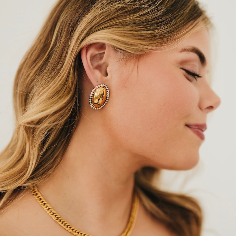 Victoria Oval Earrings
