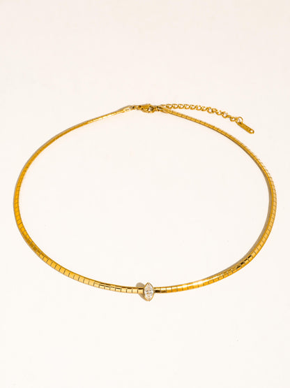Marquise Bezel Necklace