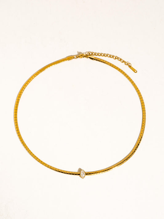 Marquise Bezel Necklace