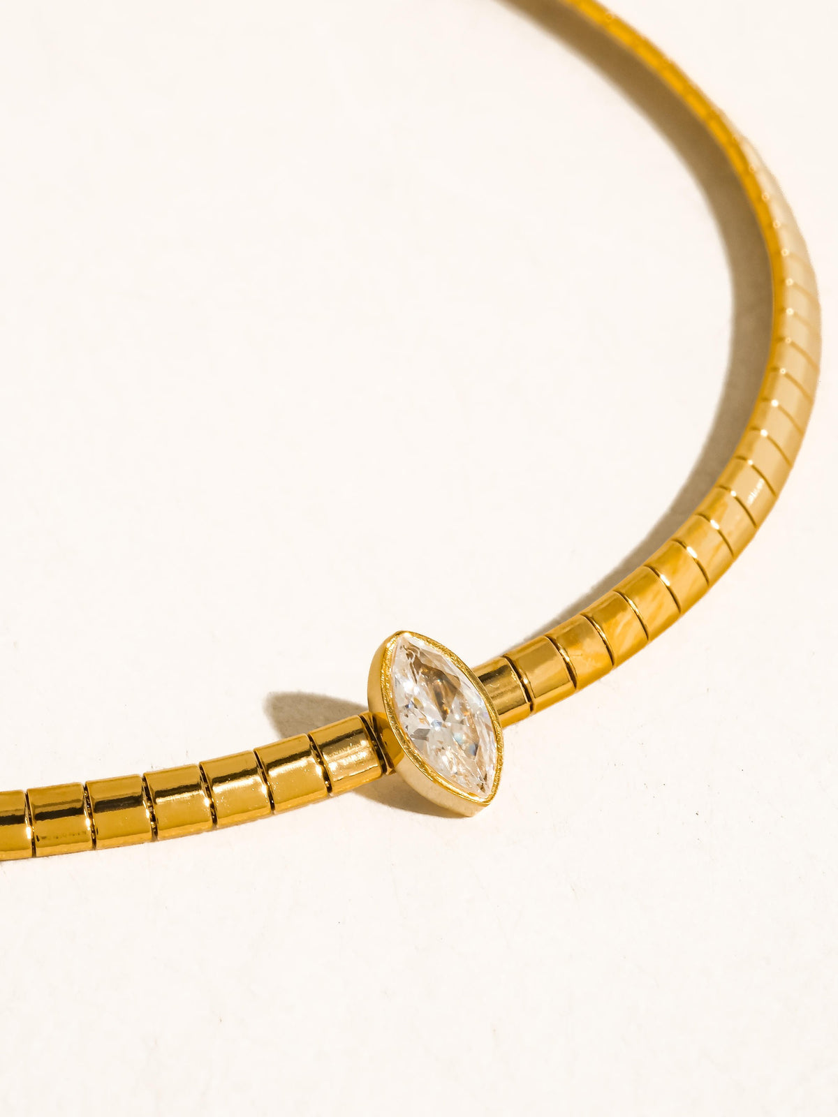 Marquise Bezel Necklace