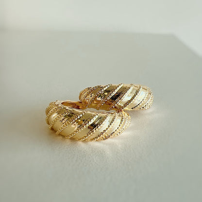 Cleo Croissant Hoops Earrings