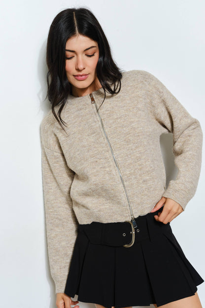 Parker Zip Cardigan