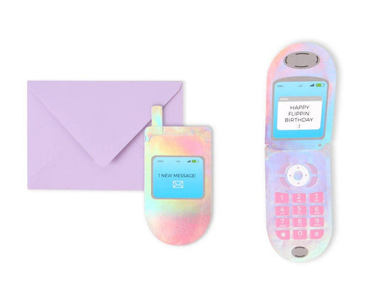 Flip Phone Pop-Up Card