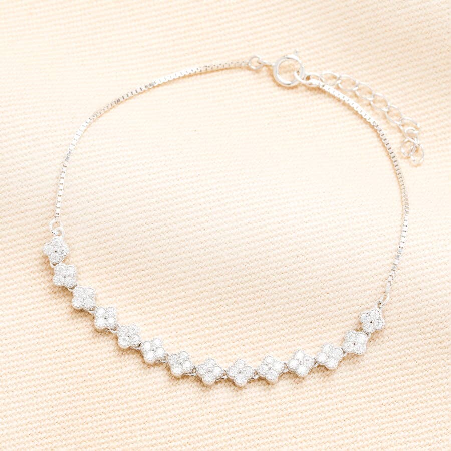 Crystal Clover Bracelet | SS