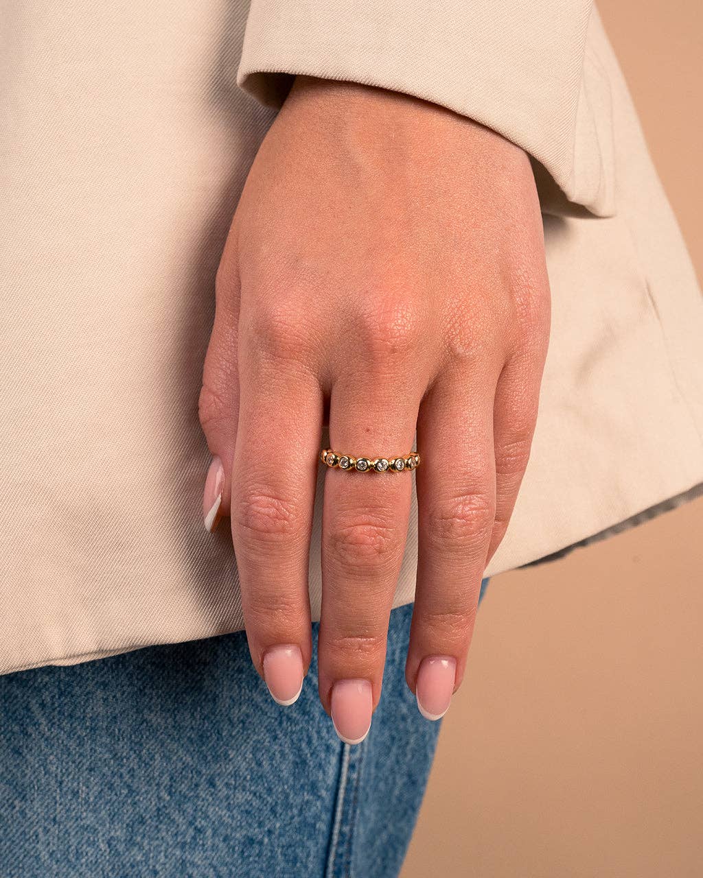 Brissa CZ Bezel Ring