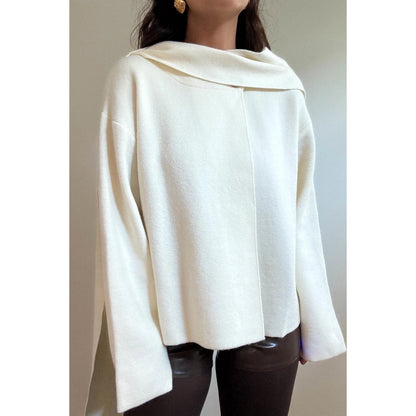 Etienne Scarf Sweater Top