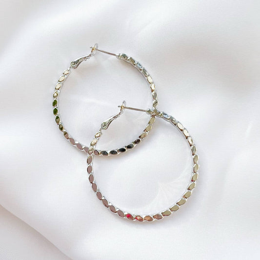 Dove Hoops | White Gold Filled