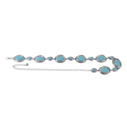 Mezunta Turquoise Stone Chain Belt