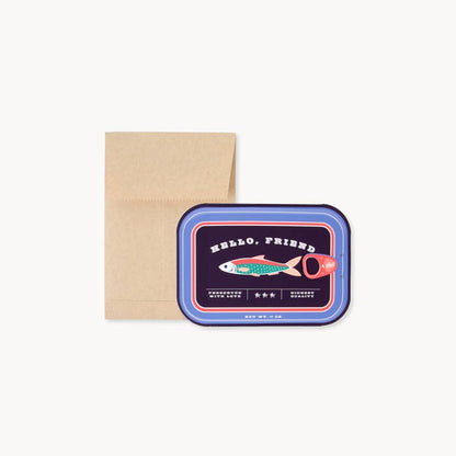 Friendly Sardines In a Mini Card