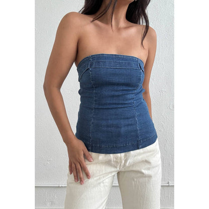 Daniella Denim Tube Top