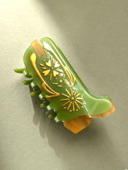 Tela Tequila Botita Hair Clip | Agave