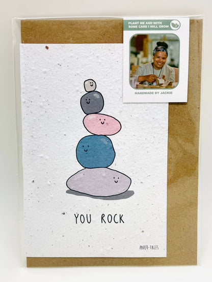 You Rock | Growing Paper Greeting Card
