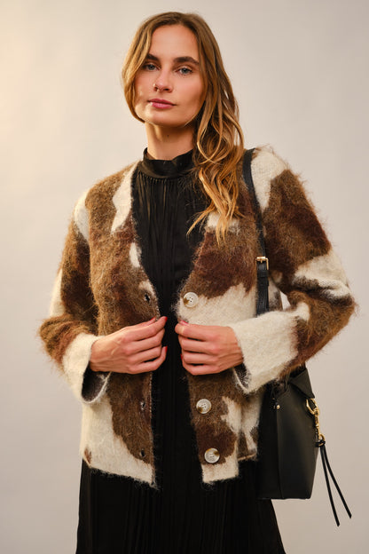 Buttercup Cow Print Jacket