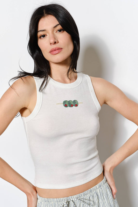 Olivera Beaded Tank