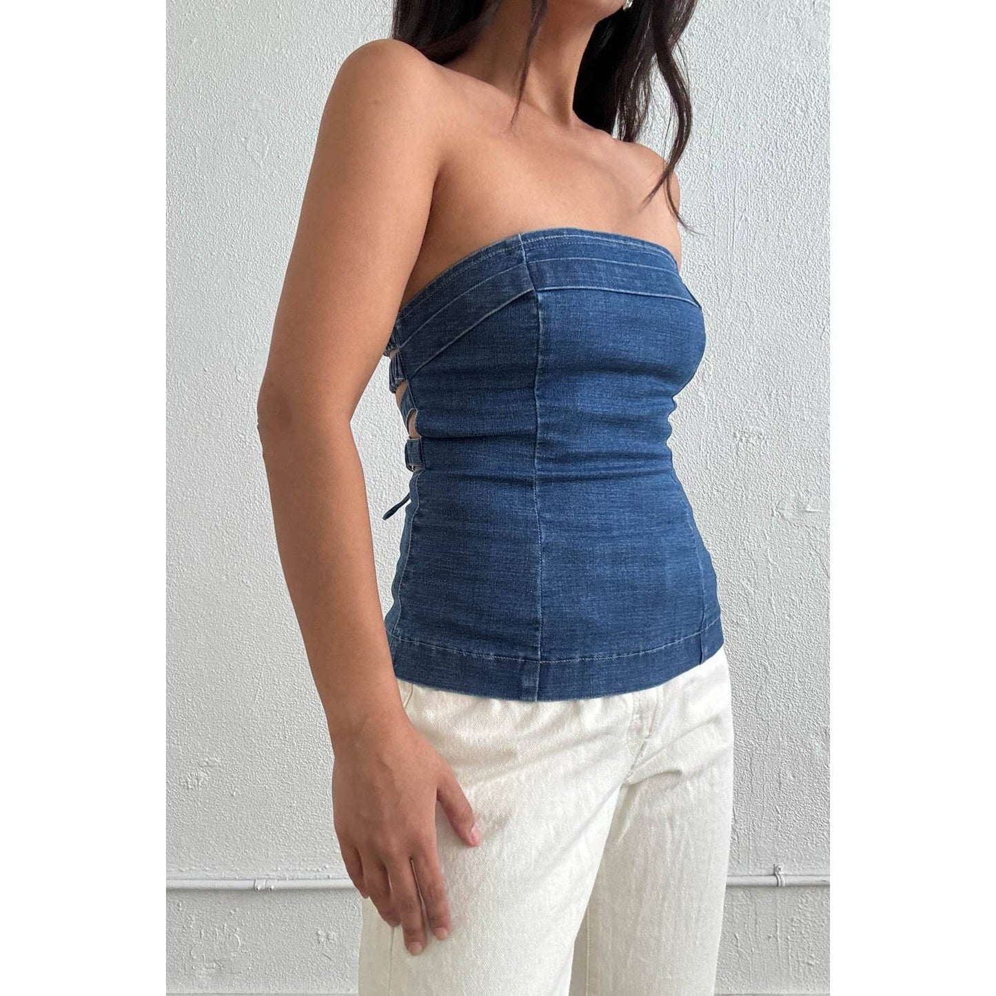 Daniella Denim Tube Top