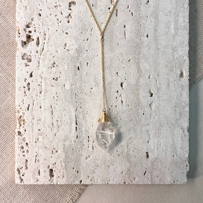 Herkimer Lariat Necklace