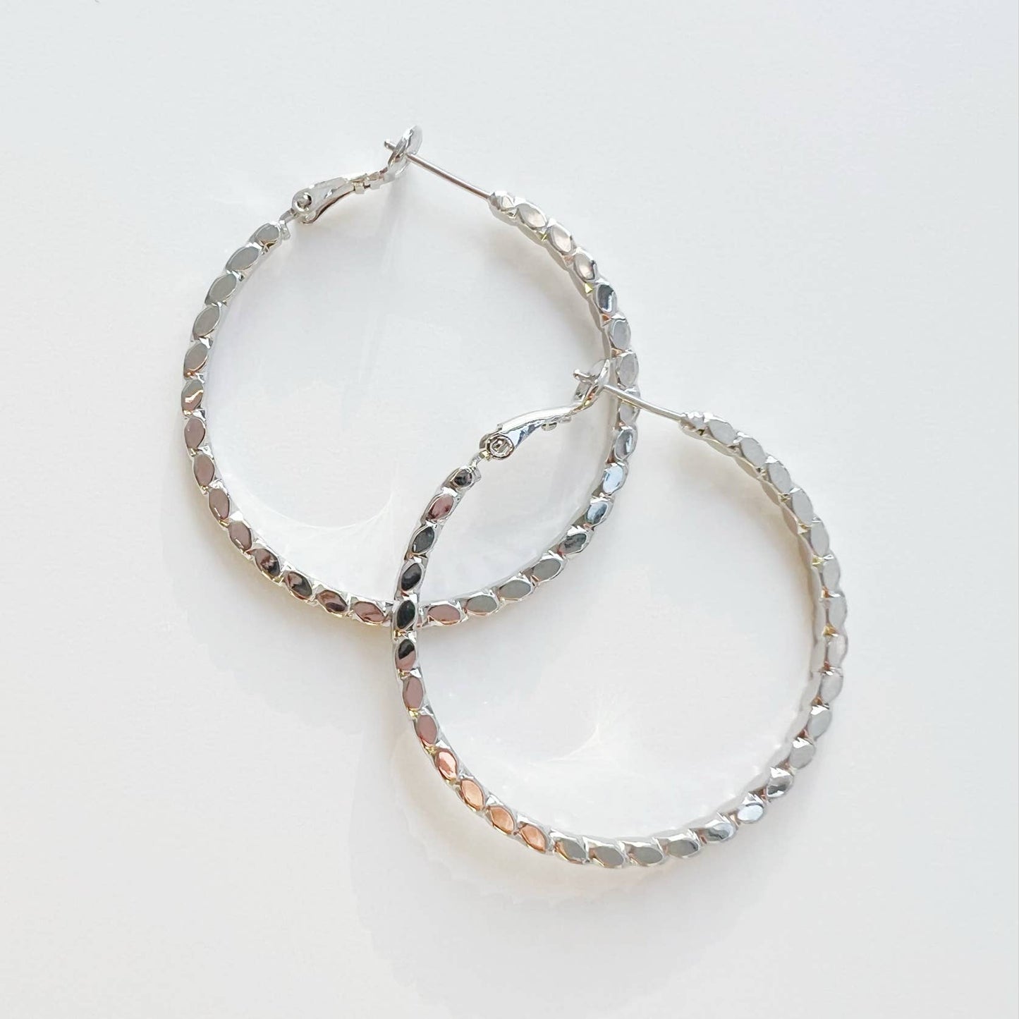Dove Hoops | White Gold Filled