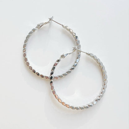 Dove Hoops | White Gold Filled
