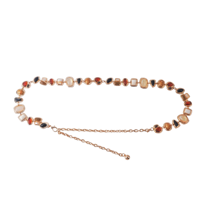 Sienna Seaside Stone Chain Belt