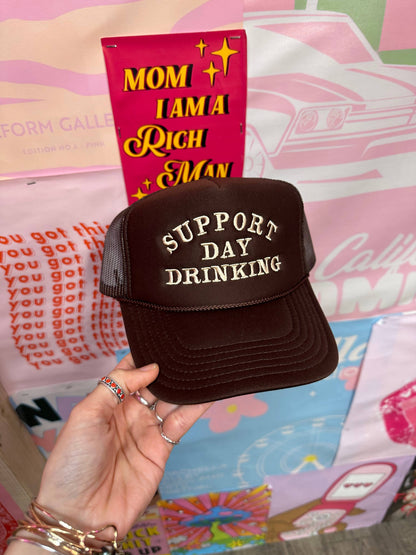 Support Day Drinking Trucker Hat | Cafecito