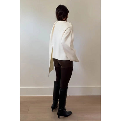 Etienne Scarf Sweater Top